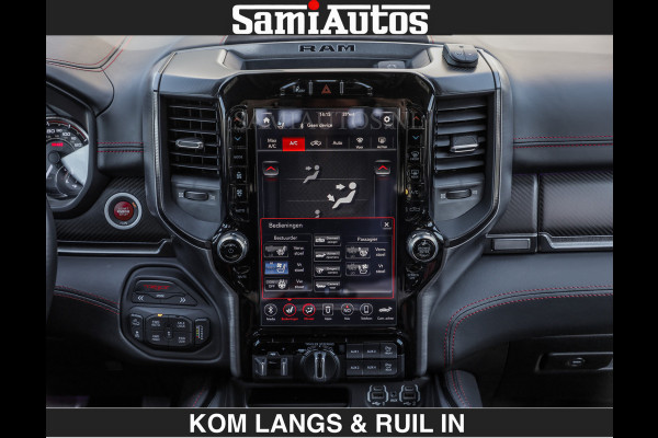 Dodge Ram TRX 6.2 V8 HELLCAT | ANVIL SPECIAL ORIGINAL COLOR | CARBON | RODE STIKSELS | BOM VOL | CREW CAB DUBBELE CABINE | 5 PERSOONS |