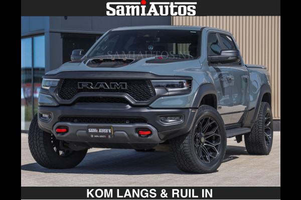 Dodge Ram TRX 6.2 V8 HELLCAT | ANVIL SPECIAL ORIGINAL COLOR | CARBON | RODE STIKSELS | BOM VOL | CREW CAB DUBBELE CABINE | 5 PERSOONS |
