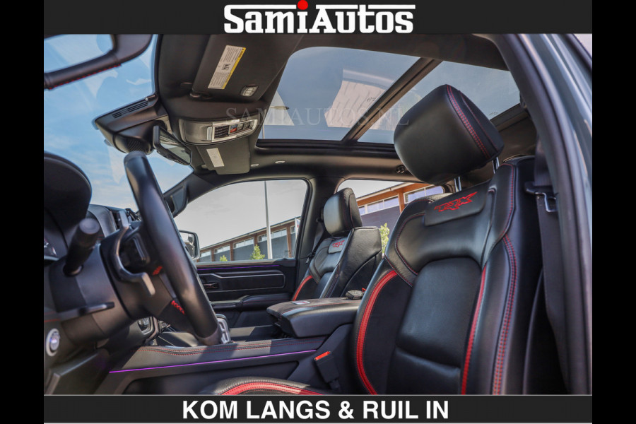 Dodge Ram TRX 6.2 V8 HELLCAT | ANVIL SPECIAL ORIGINAL COLOR | CARBON | RODE STIKSELS | BOM VOL | CREW CAB DUBBELE CABINE | 5 PERSOONS |