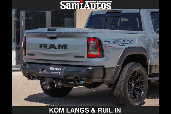 Dodge Ram TRX 6.2 V8 HELLCAT | ANVIL SPECIAL ORIGINAL COLOR | CARBON | RODE STIKSELS | BOM VOL | CREW CAB DUBBELE CABINE | 5 PERSOONS |