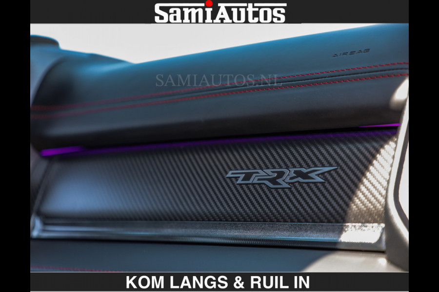 Dodge Ram TRX 6.2 V8 HELLCAT | ANVIL SPECIAL ORIGINAL COLOR | CARBON | RODE STIKSELS | BOM VOL | CREW CAB DUBBELE CABINE | 5 PERSOONS |