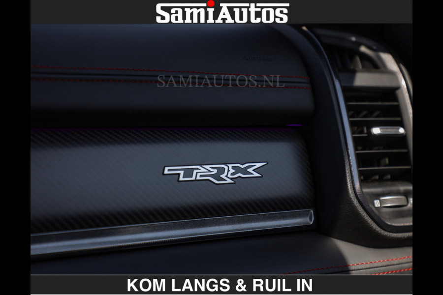 Dodge Ram TRX 6.2 V8 HELLCAT | ANVIL SPECIAL ORIGINAL COLOR | CARBON | RODE STIKSELS | BOM VOL | CREW CAB DUBBELE CABINE | 5 PERSOONS |