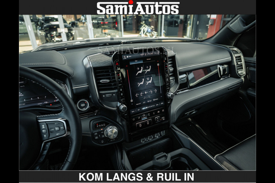 Dodge Ram LIMITED 2026 5.7 V8 HEMI | MAXIMAAL UITGERUST | DUBBELE CABINE | 5 PERSOONS | DC | Allernieuwste Limited uitvoering – volledig uitgerust met alle opties, inclusief MWK en normale laadbak.