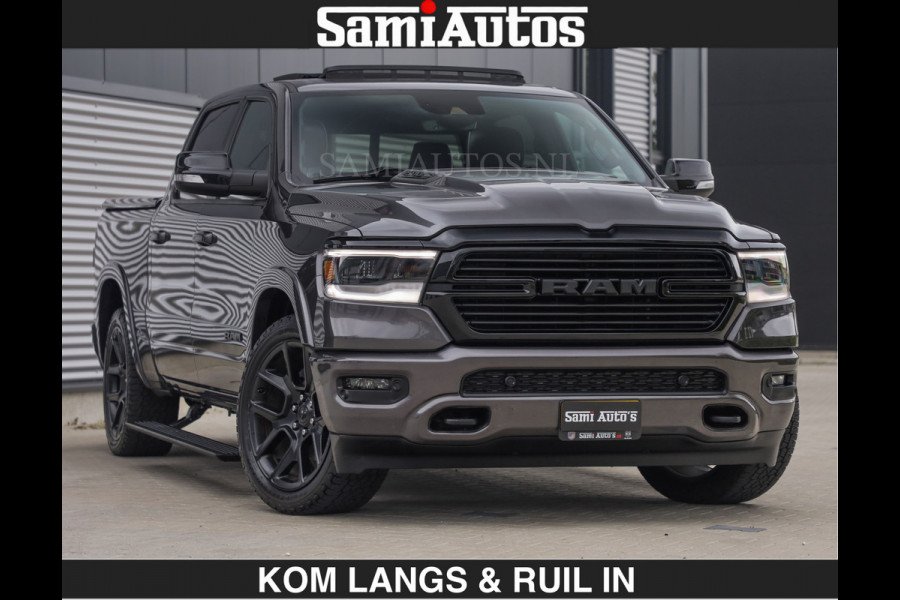 Dodge Ram SPORT LARAMIE 5.7 V8 HEMI | LUCHTVERING | 2023 | PANODAK | GROOTSCHERM | DC | TOP KLEUR GRANITE | CREW CAB | DUBBELE CABINE | 5 PERSOONS |