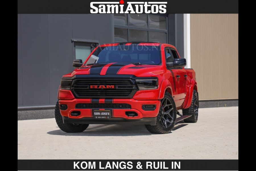 Dodge Ram GT TRX PACK BEAST | 5.7 V8 HEMI | WIDE BODY | LUCHTVERING | MEGA DIK | DC | DUBBLE CABINE | 5 PERSOONS | CREW CAB | GRIJS KENTEKEN | TRAIN HORN | EERSTE EIGENAAR | ORIGINEEL NEDERLANDSE AUTO | WIDE BODY | De specialist in Amerikaanse pick‑ups in Nederland en Europa.