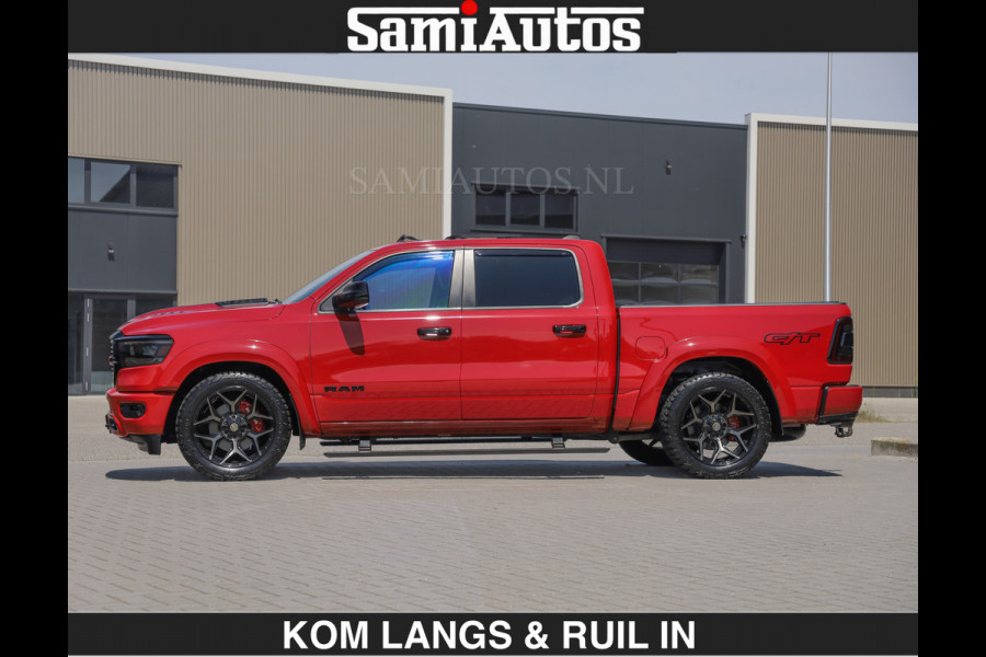 Dodge Ram GT TRX PACK BEAST | 5.7 V8 HEMI | WIDE BODY | LUCHTVERING | MEGA DIK | DC | DUBBLE CABINE | 5 PERSOONS | CREW CAB | GRIJS KENTEKEN | TRAIN HORN | EERSTE EIGENAAR | ORIGINEEL NEDERLANDSE AUTO | WIDE BODY | De specialist in Amerikaanse pick‑ups in Nederland en Europa.