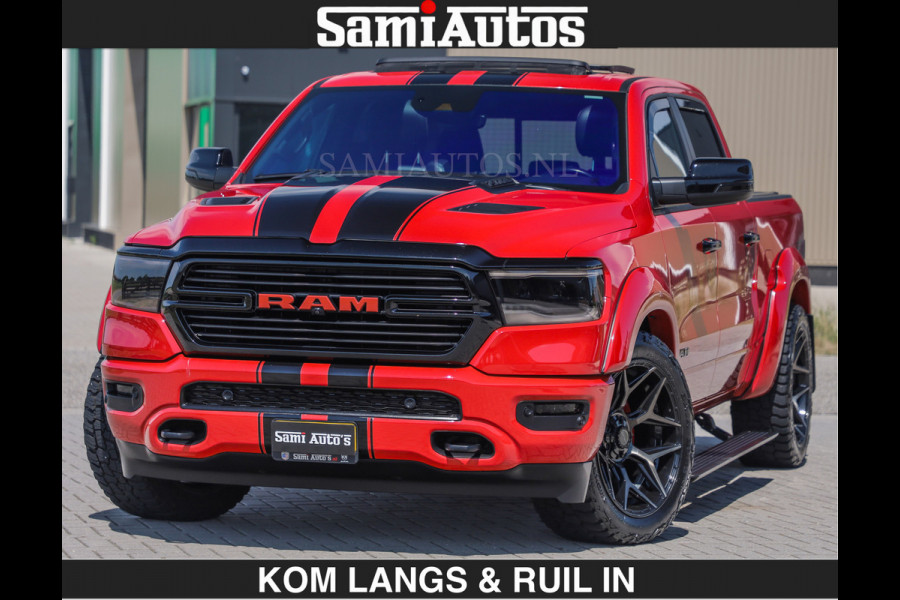 Dodge Ram GT TRX PACK BEAST | 5.7 V8 HEMI | WIDE BODY | LUCHTVERING | MEGA DIK | DC | DUBBLE CABINE | 5 PERSOONS | CREW CAB | GRIJS KENTEKEN | TRAIN HORN | EERSTE EIGENAAR | ORIGINEEL NEDERLANDSE AUTO | WIDE BODY | De specialist in Amerikaanse pick‑ups in Nederland en Europa.