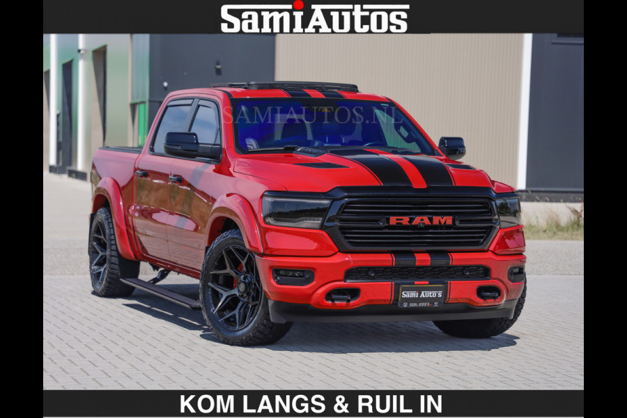 Dodge Ram GT TRX PACK BEAST | 5.7 V8 HEMI | WIDE BODY | LUCHTVERING | MEGA DIK | DC | DUBBLE CABINE | 5 PERSOONS | CREW CAB | GRIJS KENTEKEN | TRAIN HORN | EERSTE EIGENAAR | ORIGINEEL NEDERLANDSE AUTO | WIDE BODY | De specialist in Amerikaanse pick‑ups in Nederland en Europa.