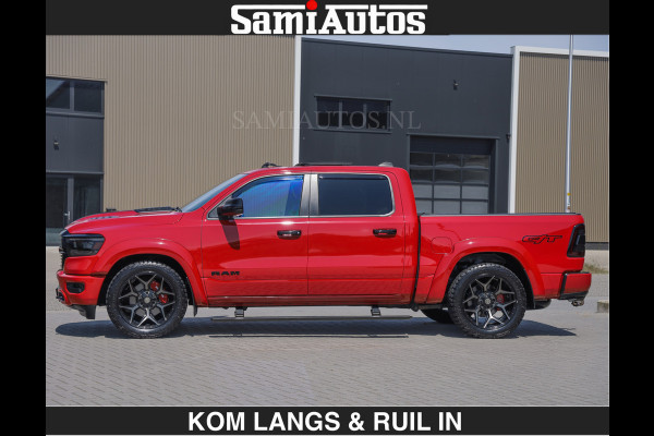 Dodge Ram GT TRX PACK BEAST | 5.7 V8 HEMI | WIDE BODY | LUCHTVERING | MEGA DIK | DC | DUBBLE CABINE | 5 PERSOONS | CREW CAB | GRIJS KENTEKEN | TRAIN HORN | EERSTE EIGENAAR | ORIGINEEL NEDERLANDSE AUTO | WIDE BODY | De specialist in Amerikaanse pick‑ups in Nederland en Europa.