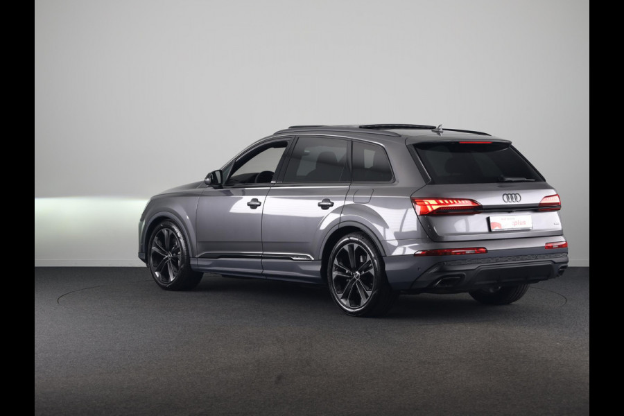 Audi Q7 55 TFSI e quattro Pro Line S 394 pk S-tronic | Verlengde garantie | Navigatie | Panoramadak | Elektr. trekhaak | Laserlicht | Luchtvering | Lederen bekleding | B&O Soundsystem | Vierwielbesturing |