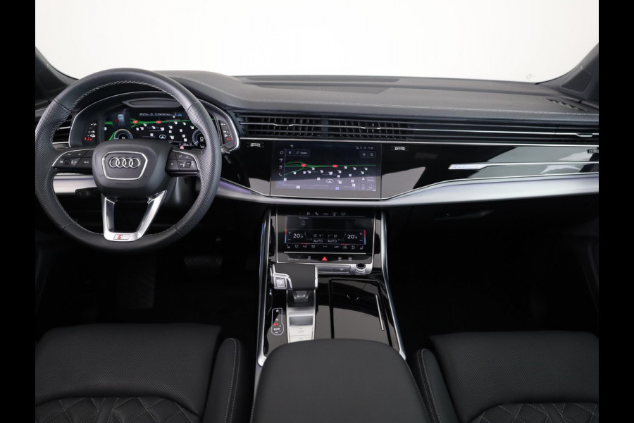 Audi Q7 55 TFSI e quattro Pro Line S 394 pk S-tronic | Verlengde garantie | Navigatie | Panoramadak | Elektr. trekhaak | Laserlicht | Luchtvering | Lederen bekleding | B&O Soundsystem | Vierwielbesturing |