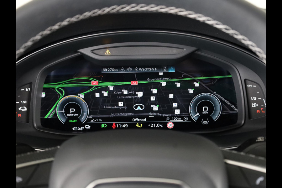 Audi Q7 55 TFSI e quattro Pro Line S 394 pk S-tronic | Verlengde garantie | Navigatie | Panoramadak | Elektr. trekhaak | Laserlicht | Luchtvering | Lederen bekleding | B&O Soundsystem | Vierwielbesturing |