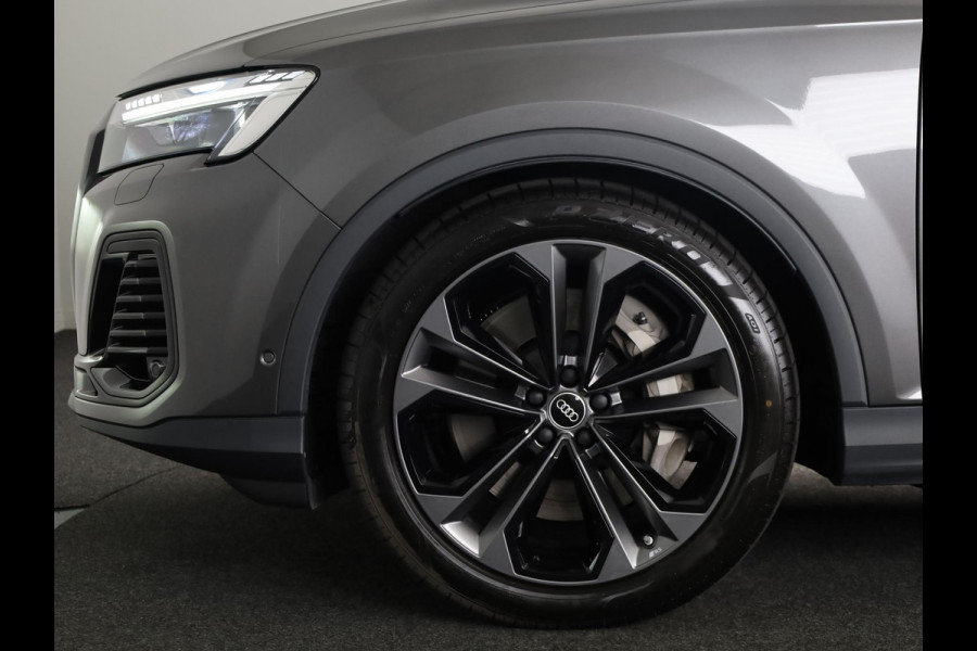 Audi Q7 55 TFSI e quattro Pro Line S 394 pk S-tronic | Verlengde garantie | Navigatie | Panoramadak | Elektr. trekhaak | Laserlicht | Luchtvering | Lederen bekleding | B&O Soundsystem | Vierwielbesturing |