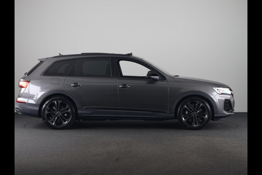 Audi Q7 55 TFSI e quattro Pro Line S 394 pk S-tronic | Verlengde garantie | Navigatie | Panoramadak | Elektr. trekhaak | Laserlicht | Luchtvering | Lederen bekleding | B&O Soundsystem | Vierwielbesturing |