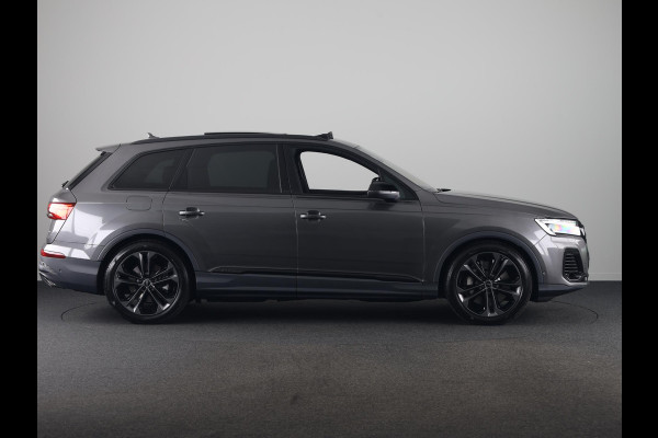 Audi Q7 55 TFSI e quattro Pro Line S 394 pk S-tronic | Verlengde garantie | Navigatie | Panoramadak | Elektr. trekhaak | Laserlicht | Luchtvering | Lederen bekleding | B&O Soundsystem | Vierwielbesturing |