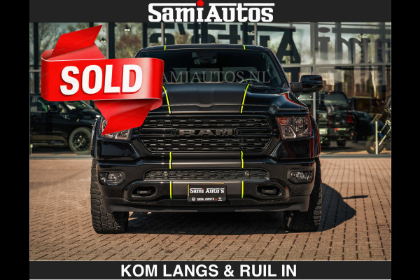 Dodge Ram SPORT | 5.7 V8 4x4 HEMI | PANORAMA DAK | GROOTSCHERM 12 INCH | LPG | Diamond Black Pearl | CREW CAB | DUBBELE CABINE | 5 PERSOONS | DC | VOORRAAD NR 2554 - 6048 | De specialist in Amerikaanse pick‑ups in Nederland en Europa.