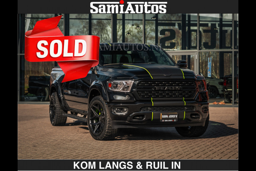 Dodge Ram SPORT | 5.7 V8 4x4 HEMI | PANORAMA DAK | GROOTSCHERM 12 INCH | LPG | Diamond Black Pearl | CREW CAB | DUBBELE CABINE | 5 PERSOONS | DC | VOORRAAD NR 2554 - 6048 | De specialist in Amerikaanse pick‑ups in Nederland en Europa.