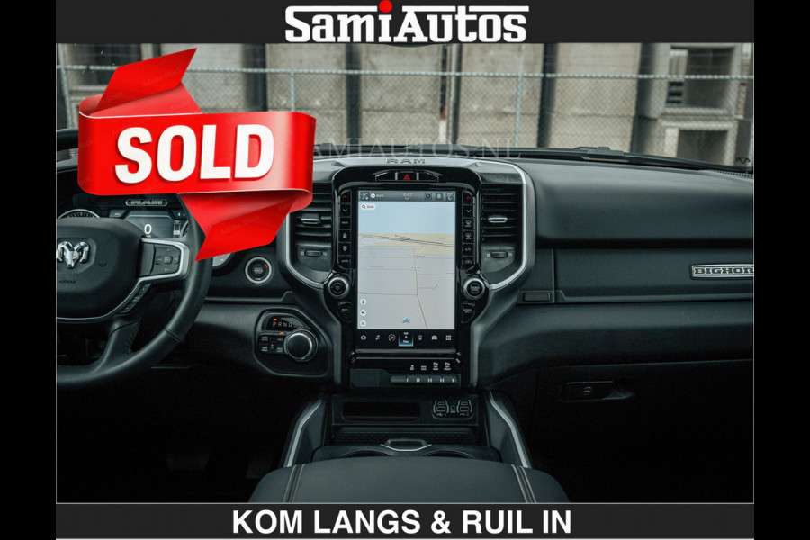 Dodge Ram SPORT | 5.7 V8 4x4 HEMI | PANORAMA DAK | GROOTSCHERM 12 INCH | LPG | Diamond Black Pearl | CREW CAB | DUBBELE CABINE | 5 PERSOONS | DC | VOORRAAD NR 2554 - 6048 | De specialist in Amerikaanse pick‑ups in Nederland en Europa.