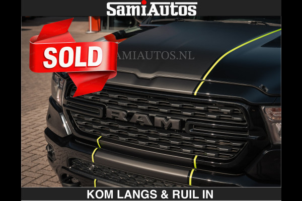 Dodge Ram SPORT | 5.7 V8 4x4 HEMI | PANORAMA DAK | GROOTSCHERM 12 INCH | LPG | Diamond Black Pearl | CREW CAB | DUBBELE CABINE | 5 PERSOONS | DC | VOORRAAD NR 2554 - 6048 | De specialist in Amerikaanse pick‑ups in Nederland en Europa.