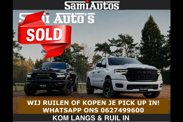 Dodge Ram SPORT | 5.7 V8 4x4 HEMI | PANORAMA DAK | GROOTSCHERM 12 INCH | LPG | Diamond Black Pearl | CREW CAB | DUBBELE CABINE | 5 PERSOONS | DC | VOORRAAD NR 2554 - 6048 | De specialist in Amerikaanse pick‑ups in Nederland en Europa.