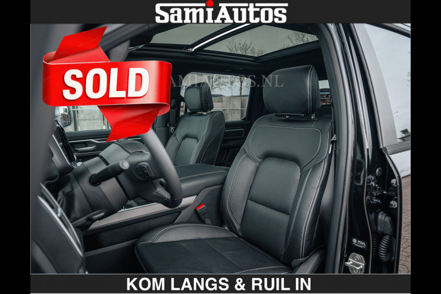 Dodge Ram SPORT | 5.7 V8 4x4 HEMI | PANORAMA DAK | GROOTSCHERM 12 INCH | LPG | Diamond Black Pearl | CREW CAB | DUBBELE CABINE | 5 PERSOONS | DC | VOORRAAD NR 2554 - 6048 | De specialist in Amerikaanse pick‑ups in Nederland en Europa.
