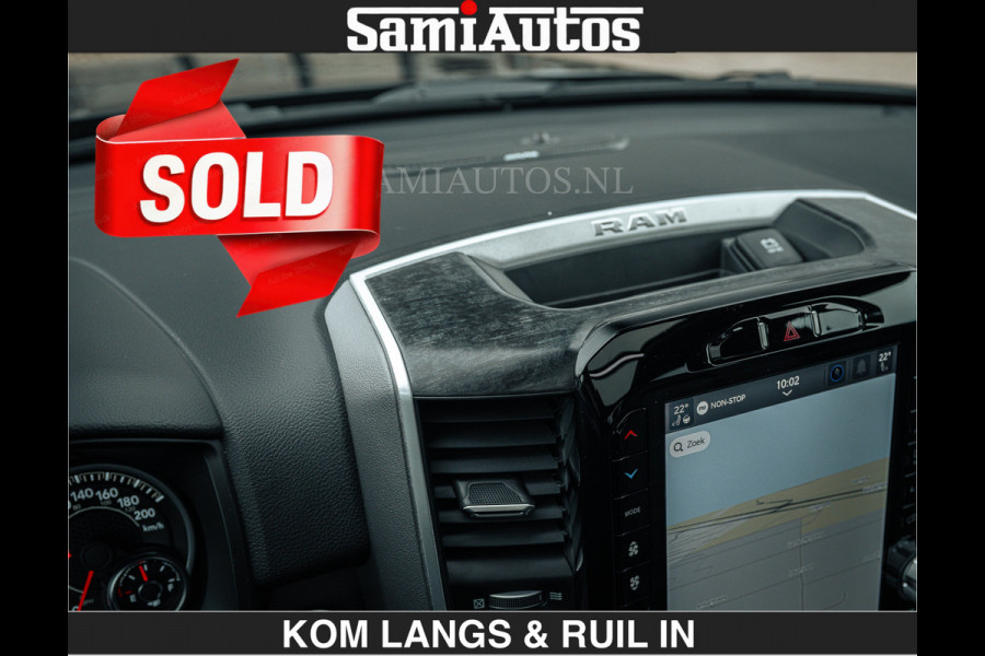 Dodge Ram SPORT | 5.7 V8 4x4 HEMI | PANORAMA DAK | GROOTSCHERM 12 INCH | LPG | Diamond Black Pearl | CREW CAB | DUBBELE CABINE | 5 PERSOONS | DC | VOORRAAD NR 2554 - 6048 | De specialist in Amerikaanse pick‑ups in Nederland en Europa.