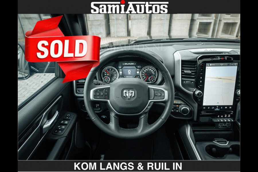 Dodge Ram SPORT | 5.7 V8 4x4 HEMI | PANORAMA DAK | GROOTSCHERM 12 INCH | LPG | Diamond Black Pearl | CREW CAB | DUBBELE CABINE | 5 PERSOONS | DC | VOORRAAD NR 2554 - 6048 | De specialist in Amerikaanse pick‑ups in Nederland en Europa.