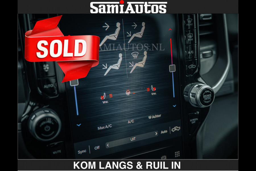 Dodge Ram SPORT | 5.7 V8 4x4 HEMI | PANORAMA DAK | GROOTSCHERM 12 INCH | LPG | Diamond Black Pearl | CREW CAB | DUBBELE CABINE | 5 PERSOONS | DC | VOORRAAD NR 2554 - 6048 | De specialist in Amerikaanse pick‑ups in Nederland en Europa.
