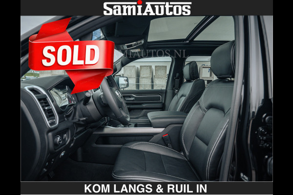 Dodge Ram SPORT | 5.7 V8 4x4 HEMI | PANORAMA DAK | GROOTSCHERM 12 INCH | LPG | Diamond Black Pearl | CREW CAB | DUBBELE CABINE | 5 PERSOONS | DC | VOORRAAD NR 2554 - 6048 | De specialist in Amerikaanse pick‑ups in Nederland en Europa.