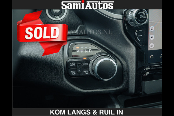 Dodge Ram SPORT | 5.7 V8 4x4 HEMI | PANORAMA DAK | GROOTSCHERM 12 INCH | LPG | Diamond Black Pearl | CREW CAB | DUBBELE CABINE | 5 PERSOONS | DC | VOORRAAD NR 2554 - 6048 | De specialist in Amerikaanse pick‑ups in Nederland en Europa.