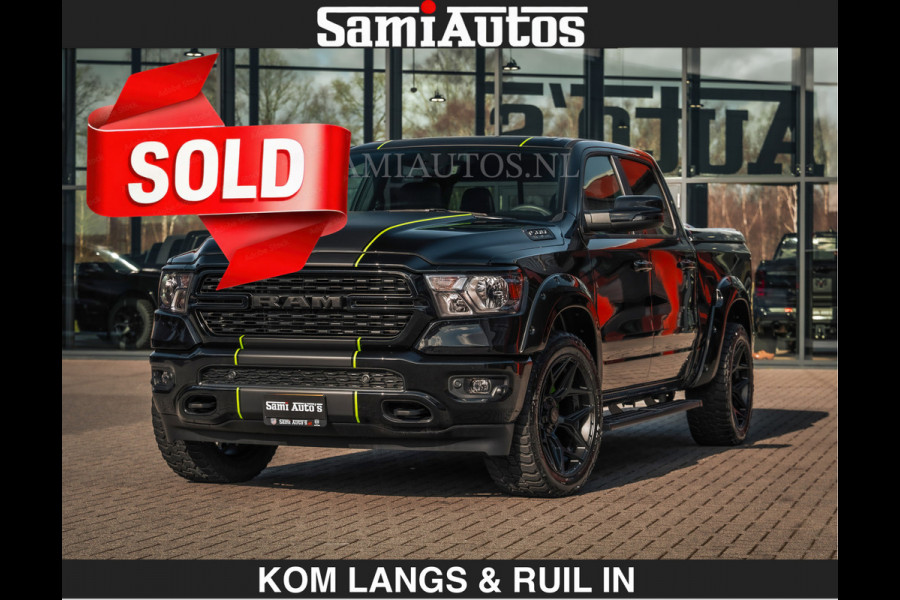 Dodge Ram SPORT | 5.7 V8 4x4 HEMI | PANORAMA DAK | GROOTSCHERM 12 INCH | LPG | Diamond Black Pearl | CREW CAB | DUBBELE CABINE | 5 PERSOONS | DC | VOORRAAD NR 2554 - 6048 | De specialist in Amerikaanse pick‑ups in Nederland en Europa.