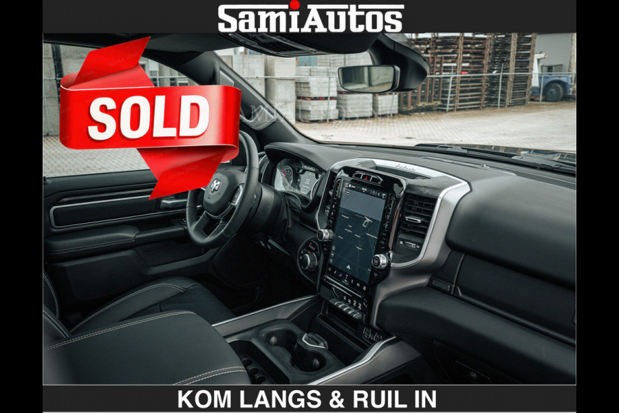 Dodge Ram SPORT | 5.7 V8 4x4 HEMI | PANORAMA DAK | GROOTSCHERM 12 INCH | LPG | Diamond Black Pearl | CREW CAB | DUBBELE CABINE | 5 PERSOONS | DC | VOORRAAD NR 2554 - 6048 | De specialist in Amerikaanse pick‑ups in Nederland en Europa.