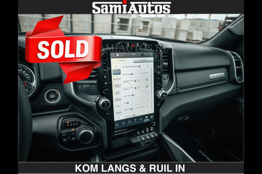 Dodge Ram SPORT | 5.7 V8 4x4 HEMI | PANORAMA DAK | GROOTSCHERM 12 INCH | LPG | Diamond Black Pearl | CREW CAB | DUBBELE CABINE | 5 PERSOONS | DC | VOORRAAD NR 2554 - 6048 | De specialist in Amerikaanse pick‑ups in Nederland en Europa.