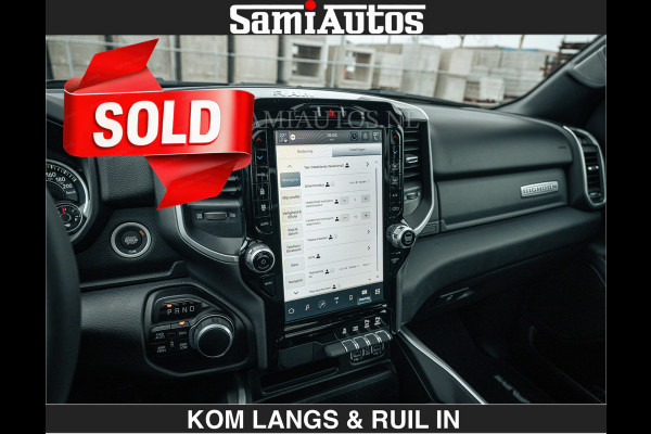 Dodge Ram SPORT | 5.7 V8 4x4 HEMI | PANORAMA DAK | GROOTSCHERM 12 INCH | LPG | Diamond Black Pearl | CREW CAB | DUBBELE CABINE | 5 PERSOONS | DC | VOORRAAD NR 2554 - 6048 | De specialist in Amerikaanse pick‑ups in Nederland en Europa.