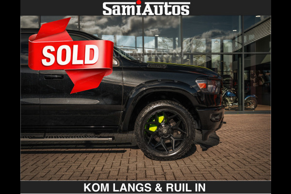 Dodge Ram SPORT | 5.7 V8 4x4 HEMI | PANORAMA DAK | GROOTSCHERM 12 INCH | LPG | Diamond Black Pearl | CREW CAB | DUBBELE CABINE | 5 PERSOONS | DC | VOORRAAD NR 2554 - 6048 | De specialist in Amerikaanse pick‑ups in Nederland en Europa.