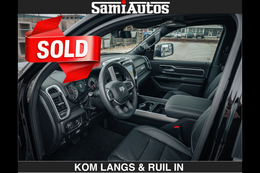 Dodge Ram SPORT | 5.7 V8 4x4 HEMI | PANORAMA DAK | GROOTSCHERM 12 INCH | LPG | Diamond Black Pearl | CREW CAB | DUBBELE CABINE | 5 PERSOONS | DC | VOORRAAD NR 2554 - 6048 | De specialist in Amerikaanse pick‑ups in Nederland en Europa.
