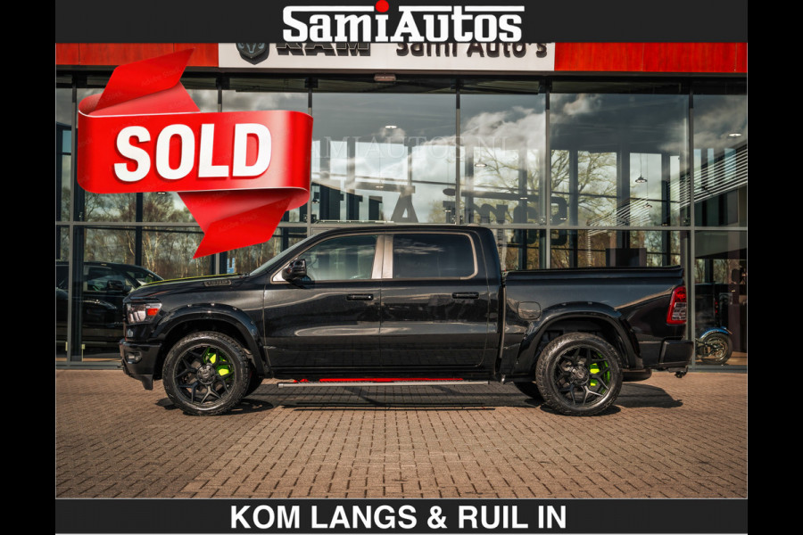 Dodge Ram SPORT | 5.7 V8 4x4 HEMI | PANORAMA DAK | GROOTSCHERM 12 INCH | LPG | Diamond Black Pearl | CREW CAB | DUBBELE CABINE | 5 PERSOONS | DC | VOORRAAD NR 2554 - 6048 | De specialist in Amerikaanse pick‑ups in Nederland en Europa.