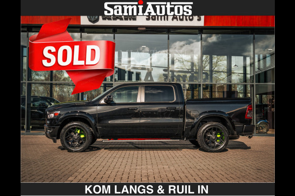 Dodge Ram SPORT | 5.7 V8 4x4 HEMI | PANORAMA DAK | GROOTSCHERM 12 INCH | LPG | Diamond Black Pearl | CREW CAB | DUBBELE CABINE | 5 PERSOONS | DC | VOORRAAD NR 2554 - 6048 | De specialist in Amerikaanse pick‑ups in Nederland en Europa.