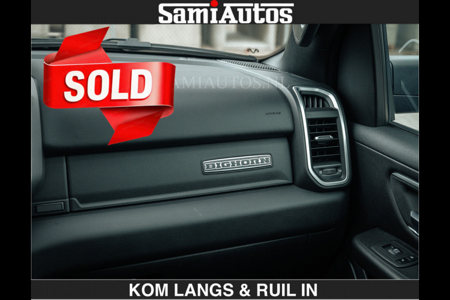 Dodge Ram SPORT | 5.7 V8 4x4 HEMI | PANORAMA DAK | GROOTSCHERM 12 INCH | LPG | Diamond Black Pearl | CREW CAB | DUBBELE CABINE | 5 PERSOONS | DC | VOORRAAD NR 2554 - 6048 | De specialist in Amerikaanse pick‑ups in Nederland en Europa.
