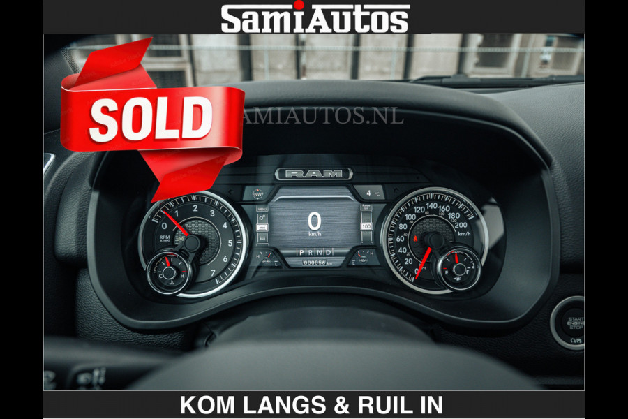 Dodge Ram SPORT | 5.7 V8 4x4 HEMI | PANORAMA DAK | GROOTSCHERM 12 INCH | LPG | Diamond Black Pearl | CREW CAB | DUBBELE CABINE | 5 PERSOONS | DC | VOORRAAD NR 2554 - 6048 | De specialist in Amerikaanse pick‑ups in Nederland en Europa.