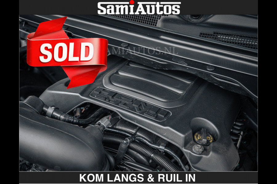 Dodge Ram SPORT | 5.7 V8 4x4 HEMI | PANORAMA DAK | GROOTSCHERM 12 INCH | LPG | Diamond Black Pearl | CREW CAB | DUBBELE CABINE | 5 PERSOONS | DC | VOORRAAD NR 2554 - 6048 | De specialist in Amerikaanse pick‑ups in Nederland en Europa.