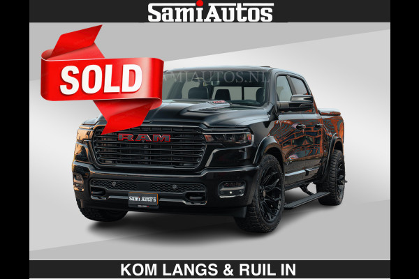 Dodge Ram 1500 Night Premium | Full Option | De Meest Luxe Pick-Up in zijn Klasse | Comfortabele Dubbele Cabine met Royale 5 Zitplaatsen | BPM vrij | Nu Leverbaar uit Voorraad | Voorraad Nr 2200 - 0886 | De specialist in Amerikaanse pick‑ups in Nederland en Europa.