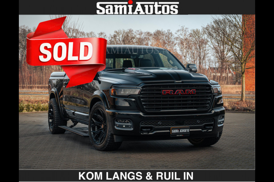 Dodge Ram 1500 Night Premium | Full Option | De Meest Luxe Pick-Up in zijn Klasse | Comfortabele Dubbele Cabine met Royale 5 Zitplaatsen | BPM vrij | Nu Leverbaar uit Voorraad | Voorraad Nr 2200 - 0886 | De specialist in Amerikaanse pick‑ups in Nederland en Europa.