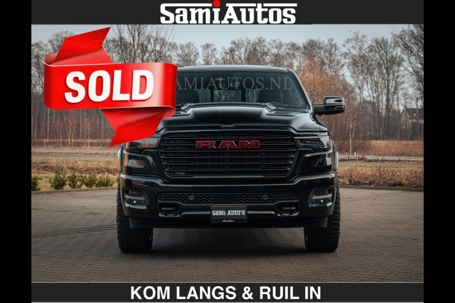 Dodge Ram 1500 Night Premium | Full Option | De Meest Luxe Pick-Up in zijn Klasse | Comfortabele Dubbele Cabine met Royale 5 Zitplaatsen | BPM vrij | Nu Leverbaar uit Voorraad | Voorraad Nr 2200 - 0886 | De specialist in Amerikaanse pick‑ups in Nederland en Europa.