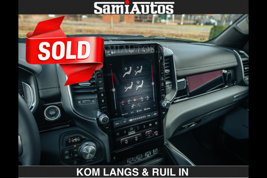 Dodge Ram 1500 Night Premium | Full Option | De Meest Luxe Pick-Up in zijn Klasse | Comfortabele Dubbele Cabine met Royale 5 Zitplaatsen | BPM vrij | Nu Leverbaar uit Voorraad | Voorraad Nr 2200 - 0886 | De specialist in Amerikaanse pick‑ups in Nederland en Europa.