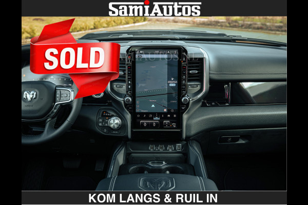 Dodge Ram 1500 Night Premium | Full Option | De Meest Luxe Pick-Up in zijn Klasse | Comfortabele Dubbele Cabine met Royale 5 Zitplaatsen | BPM vrij | Nu Leverbaar uit Voorraad | Voorraad Nr 2200 - 0886 | De specialist in Amerikaanse pick‑ups in Nederland en Europa.