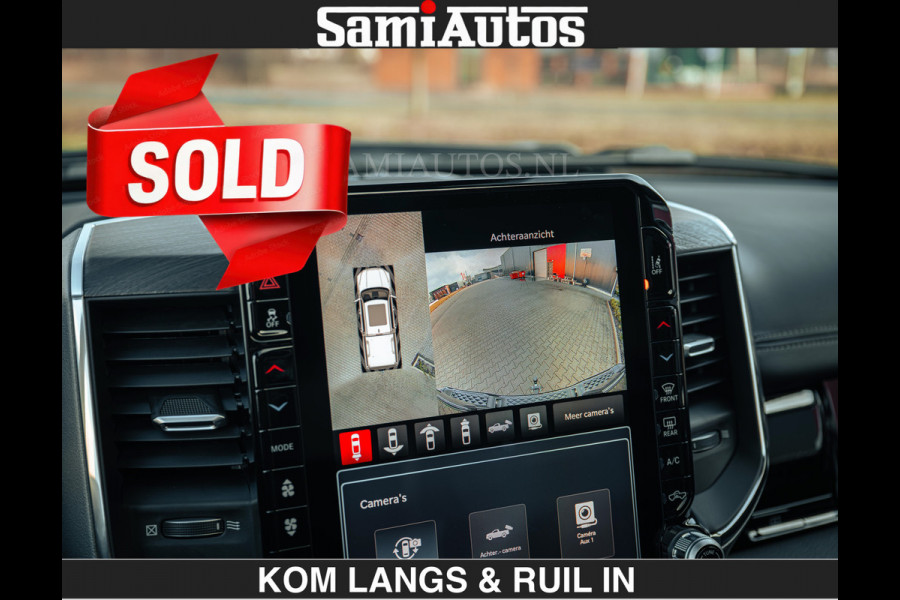 Dodge Ram 1500 Night Premium | Full Option | De Meest Luxe Pick-Up in zijn Klasse | Comfortabele Dubbele Cabine met Royale 5 Zitplaatsen | BPM vrij | Nu Leverbaar uit Voorraad | Voorraad Nr 2200 - 0886 | De specialist in Amerikaanse pick‑ups in Nederland en Europa.