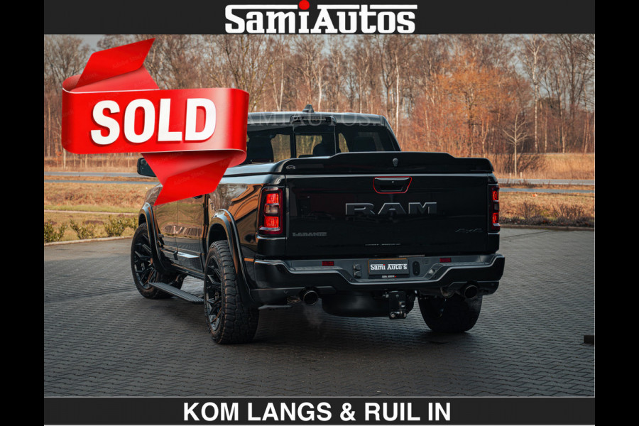 Dodge Ram 1500 Night Premium | Full Option | De Meest Luxe Pick-Up in zijn Klasse | Comfortabele Dubbele Cabine met Royale 5 Zitplaatsen | BPM vrij | Nu Leverbaar uit Voorraad | Voorraad Nr 2200 - 0886 | De specialist in Amerikaanse pick‑ups in Nederland en Europa.