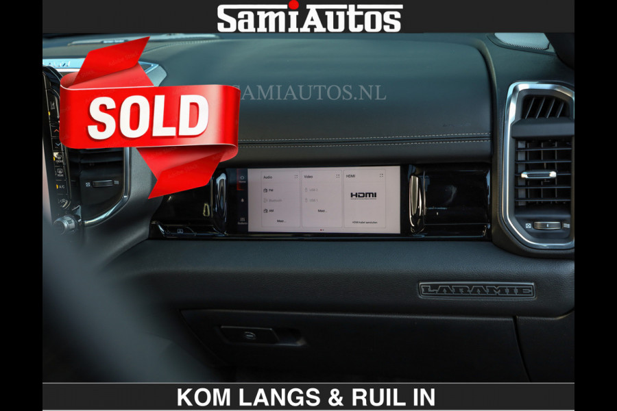 Dodge Ram 1500 Night Premium | Full Option | De Meest Luxe Pick-Up in zijn Klasse | Comfortabele Dubbele Cabine met Royale 5 Zitplaatsen | BPM vrij | Nu Leverbaar uit Voorraad | Voorraad Nr 2200 - 0886 | De specialist in Amerikaanse pick‑ups in Nederland en Europa.