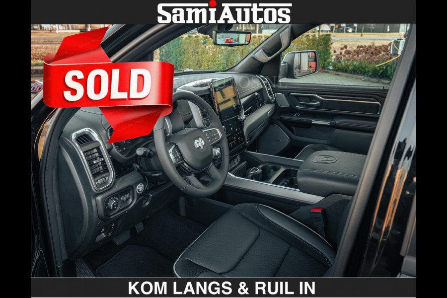 Dodge Ram 1500 Night Premium | Full Option | De Meest Luxe Pick-Up in zijn Klasse | Comfortabele Dubbele Cabine met Royale 5 Zitplaatsen | BPM vrij | Nu Leverbaar uit Voorraad | Voorraad Nr 2200 - 0886 | De specialist in Amerikaanse pick‑ups in Nederland en Europa.
